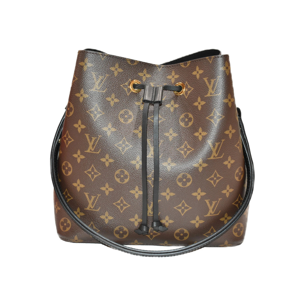 LOUIS VUITTON Neo Noe Monogram Brown Canvas Handbag Drawstring Bag Shoulder